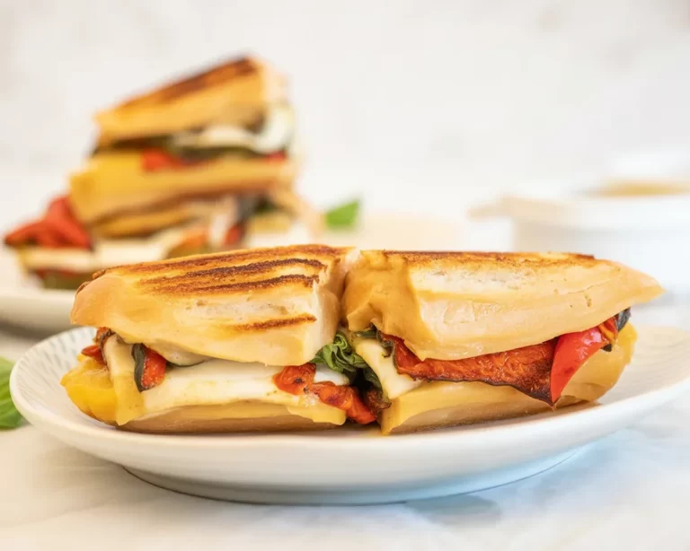 Delicious 15-Minute Caprese Grilled Cheese Sandwich with fresh ingredients