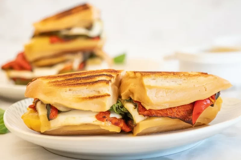 Delicious 15-Minute Caprese Grilled Cheese Sandwich with fresh ingredients