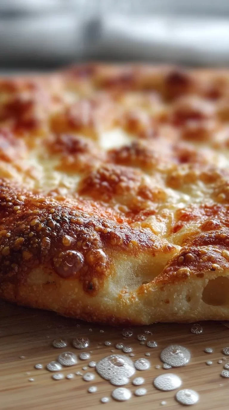 Ultimate artisan pizza dough with crispy, chewy texture and delicious bubbles.