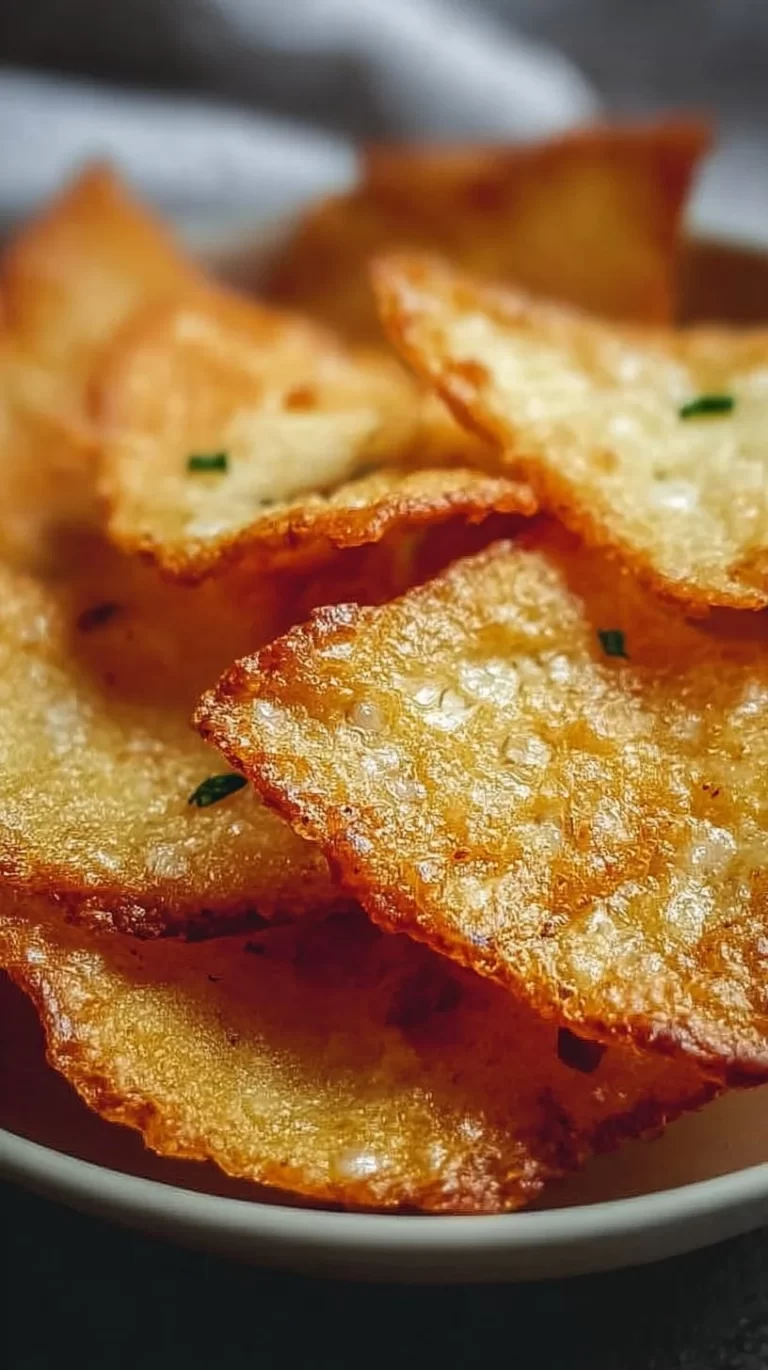 Crispy cottage cheese chips cooked in an air fryer, healthy snack option