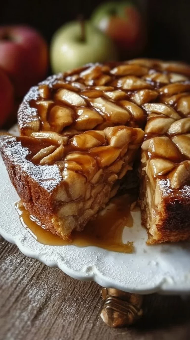 Delicious Swedish Apple Cake made with fresh apples and spices