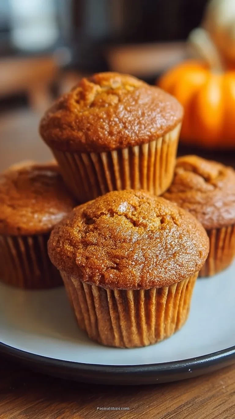 Delicious easy pumpkin muffins fresh out of the oven, perfect for fall baking.