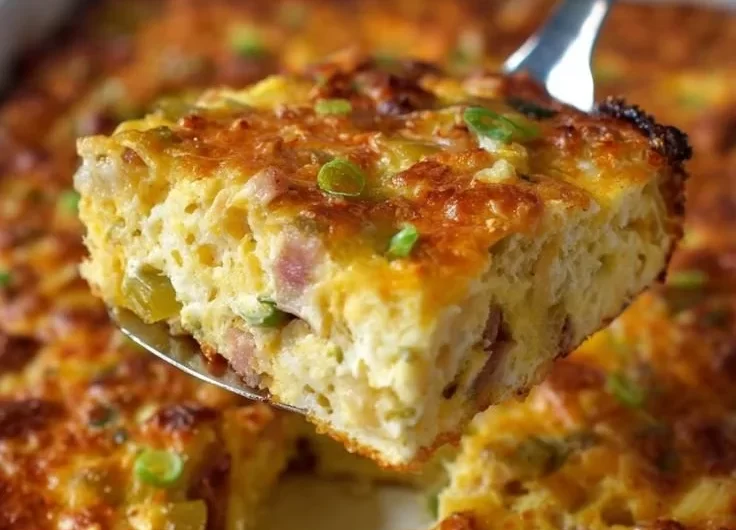 Delicious Farmer's Casserole featuring eggs, potatoes, and vegetables