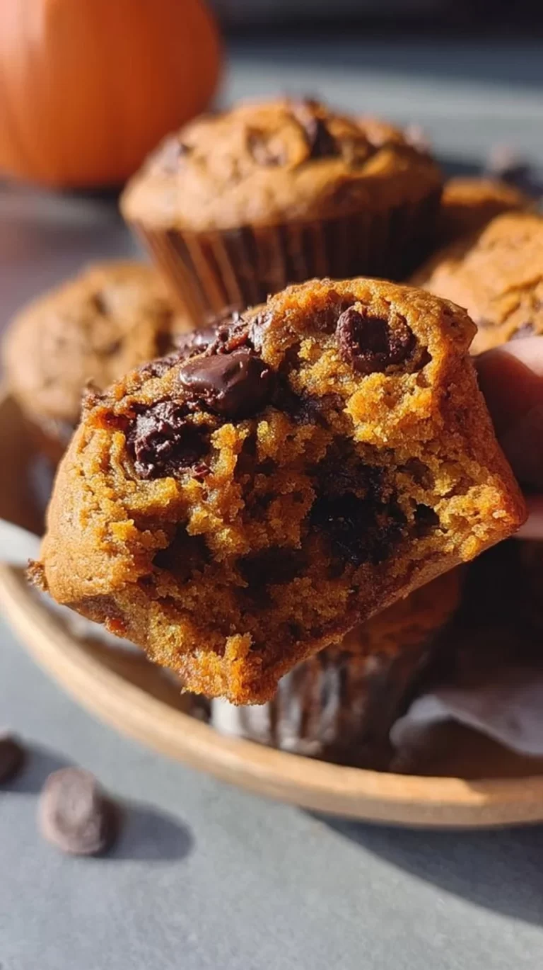 Healthy pumpkin muffins baked with spices and topped with a light glaze.