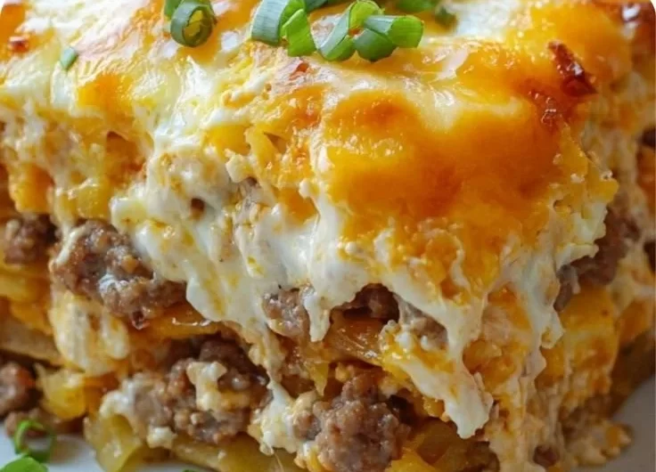 Delicious ultimate overnight breakfast casserole ready to serve