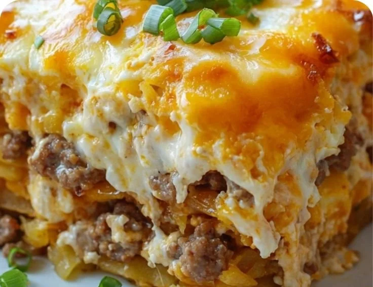 Delicious ultimate overnight breakfast casserole ready to serve